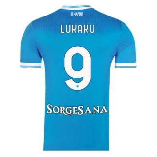 SSC Napoli Herr Hemmatröja 2025/26 – Romelu Lukaku 9 – Kortärmad Fotbollströja