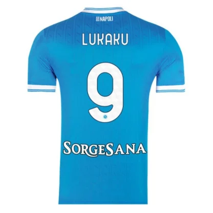 SSC Napoli Herr Hemmatröja 2025/26 – Romelu Lukaku 9 – Kortärmad Fotbollströja