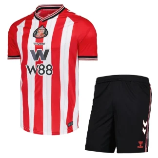 Sunderland Hemmaställ Barn 2025/26 – Kortärmad Fotbollsställ med Shorts