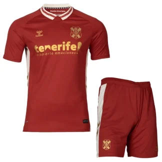 Tenerife Barn Bortaställ 2025/26 – Kortärmad Fotbollströja + Shorts