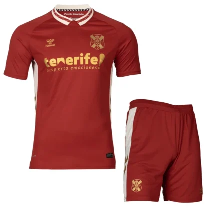Tenerife Barn Bortaställ 2025/26 – Kortärmad Fotbollströja + Shorts