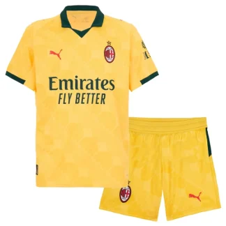 AC Milan Barn Tredjeställ 2025/26 – Kortärmad Fotbollströja + Shorts