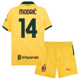 AC Milan Barn Tredjeställ 2025/26 – Luka Modrić 14 – Kortärmad Fotbollströja + Shorts