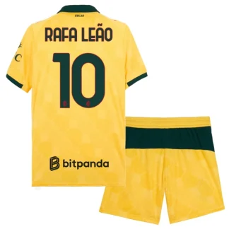 AC Milan Barn Tredjeställ 2025/26 – Rafael Leão 10 – Kortärmad Fotbollströja + Shorts