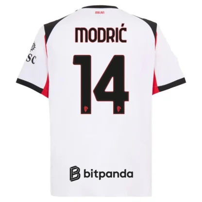 AC Milan Herr Bortatröja 2025/26 – Luka Modrić 14 – Kortärmad Fotbollströja