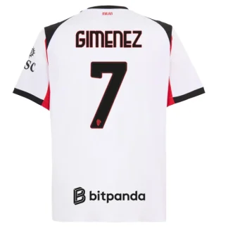 AC Milan Herr Bortatröja 2025/26 – Santiago Gimenez 7 – Kortärmad Fotbollströja