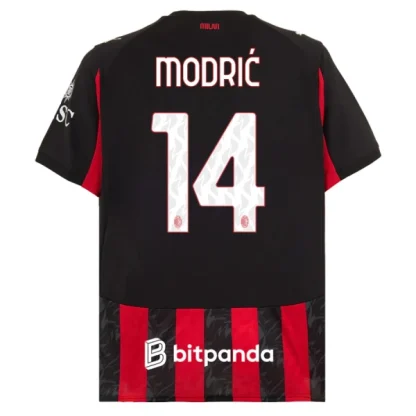 AC Milan Herr Hemmatröja 2025/26 – Luka Modrić 14 – Kortärmad Fotbollströja