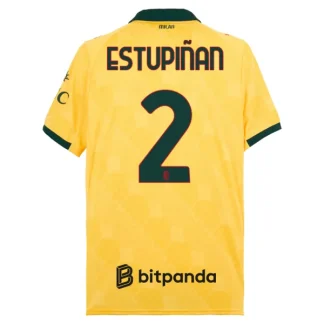AC Milan Herr Tredjetröja 2025/26 – Pervis Estupiñán 2 – Kortärmad Fotbollströja