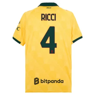 AC Milan Herr Tredjetröja 2025/26 – Samuele Ricci 4 – Kortärmad Fotbollströja
