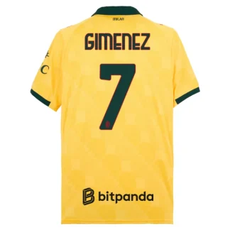 AC Milan Herr Tredjetröja 2025/26 – Santiago Gimenez 7 – Kortärmad Fotbollströja