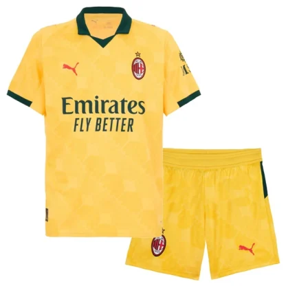 AC Milan Tredjeställ 2025/26 Barn Kortärmad Fotbollströja + Shorts