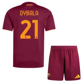 AS Roma Barn Hemmaställ 2025/26 – Paulo Dybala 21 – Kortärmad Fotbollströja + Shorts