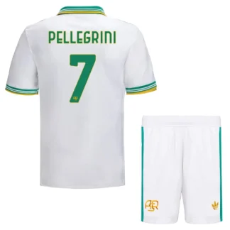 AS Roma Barn Tredjeställ 2025/26 – Lorenzo Pellegrini 7 – Kortärmad Fotbollströja + Shorts