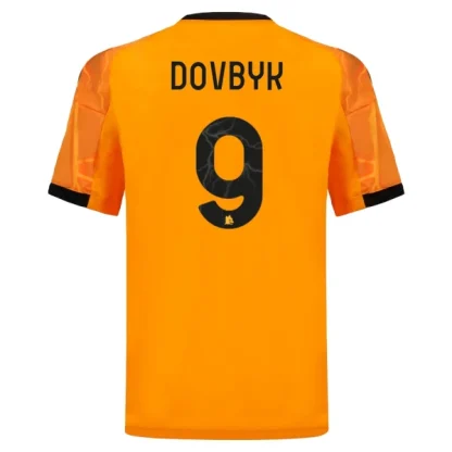 AS Roma Herr Bortatröja 2025/26 Artem Dovbyk 9 Kortärmad Fotbollströja