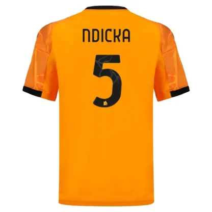 AS Roma Herr Bortatröja 2025/26 Evan Ndicka 5 Kortärmad Fotbollströja