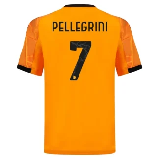 AS Roma Herr Bortatröja 2025/26 Lorenzo Pellegrini 7 Kortärmad Fotbollströja