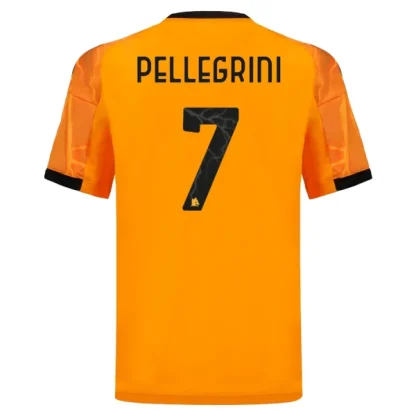 AS Roma Herr Bortatröja 2025/26 Lorenzo Pellegrini 7 Kortärmad Fotbollströja