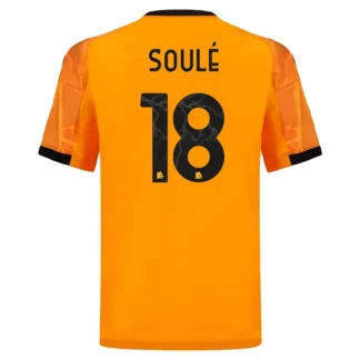 AS Roma Herr Bortatröja 2025/26 Matías Soulé 18 Kortärmad Fotbollströja