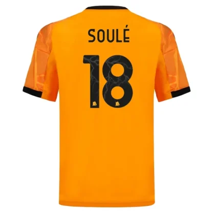 AS Roma Herr Bortatröja 2025/26 Matías Soulé 18 Kortärmad Fotbollströja