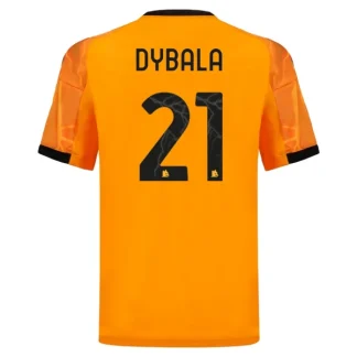 AS Roma Herr Bortatröja 2025/26 Paulo Dybala 21 Kortärmad Fotbollströja