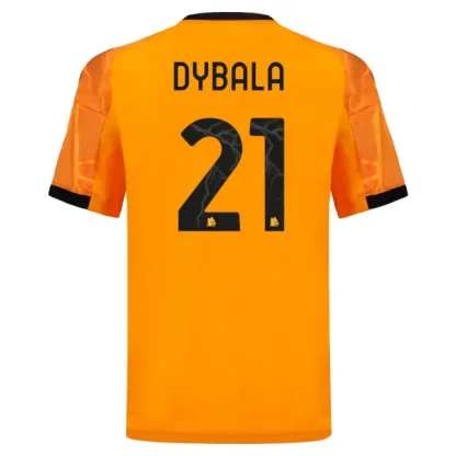 AS Roma Herr Bortatröja 2025/26 Paulo Dybala 21 Kortärmad Fotbollströja
