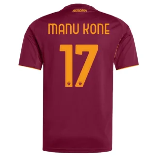 AS Roma Herr Hemmatröja 2025/26 – Manu Kone 17 – Kortärmad Fotbollströja