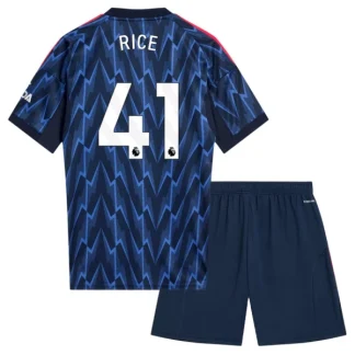 Arsenal Barn Bortaställ 2025/26 – Declan Rice 41 – Kortärmad Fotbollströja + Shorts