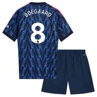 Arsenal Barn Bortaställ 2025/26 – Martin Ødegaard 8 – Kortärmad Fotbollströja + Shorts