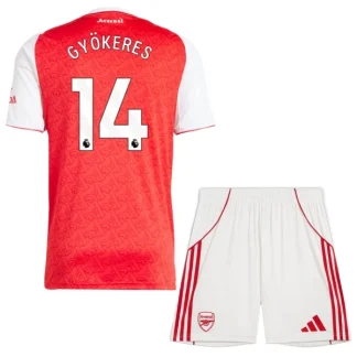 Arsenal Barn Hemmaställ 2025/26 – Viktor Gyökeres 14 – Kortärmad Fotbollströja + Shorts