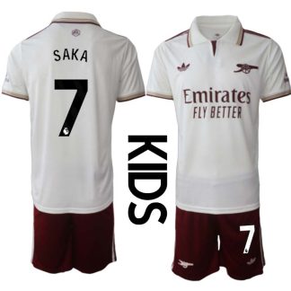 Arsenal Barn Tredjeställ 2025/26 Bukayo Saka 7 Kortärmad Tröja + Shorts