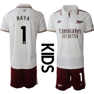Arsenal Barn Tredjeställ 2025/26 David Raya 1 Kortärmad Tröja + Shorts