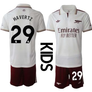 Arsenal Barn Tredjeställ 2025/26 Kai Havertz 29 Kortärmad Tröja + Shorts