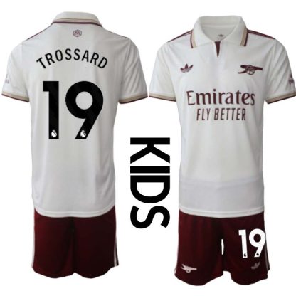 Arsenal Barn Tredjeställ 2025/26 Leandro Trossard 19 Kortärmad Tröja + Shorts