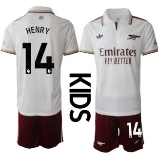 Arsenal Barn Tredjeställ 2025/26 Thierry Henry 14 Kortärmad Tröja + Shorts