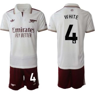 Arsenal Herr Tredjeställ 2025/26 – Ben White 4 – Kortärmad Fotbollströja + Shorts
