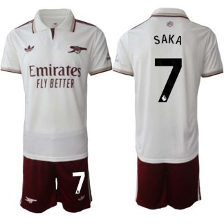 Arsenal Herr Tredjeställ 2025/26 – Bukayo Saka 7 – Kortärmad Fotbollströja + Shorts