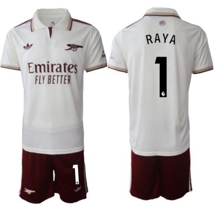 Arsenal Herr Tredjeställ 2025/26 – David Raya 1 – Kortärmad Fotbollströja + Shorts