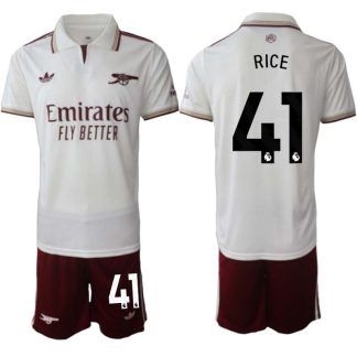 Arsenal Herr Tredjeställ 2025/26 – Declan Rice 41 – Kortärmad Fotbollströja + Shorts