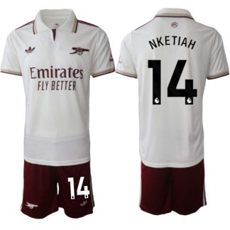 Arsenal Herr Tredjeställ 2025/26 – Eddie Nketiah 14 – Kortärmad Fotbollströja + Shorts