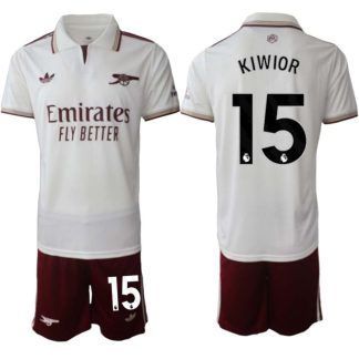 Arsenal Herr Tredjeställ 2025/26 – Jakub Kiwior 15 – Kortärmad Fotbollströja + Shorts