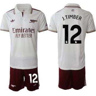 Arsenal Herr Tredjeställ 2025/26 – Jurriën Timber 12 – Kortärmad Fotbollströja + Shorts