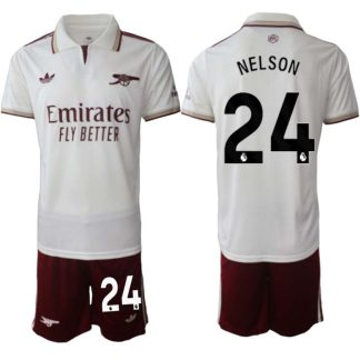 Arsenal Herr Tredjeställ 2025/26 – Reiss Nelson 24 – Kortärmad Fotbollströja + Shorts