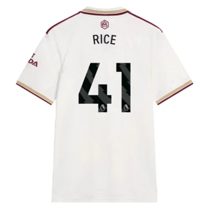 Arsenal Herr Tredjetröja 2025/26 – Declan Rice 41 – Kortärmad Fotbollströja