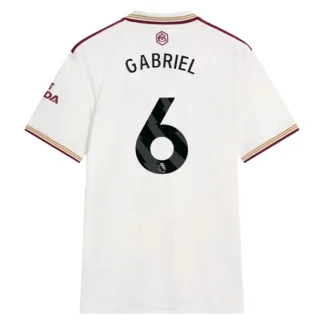 Arsenal Herr Tredjetröja 2025/26 – Gabriel Magalhães 6 – Kortärmad Fotbollströja