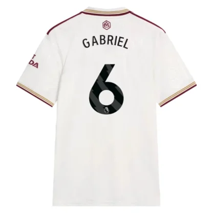 Arsenal Herr Tredjetröja 2025/26 – Gabriel Magalhães 6 – Kortärmad Fotbollströja