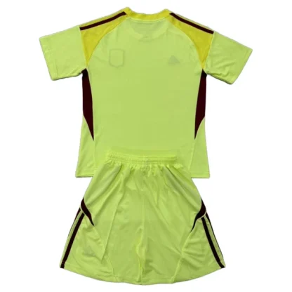 Aston Villa Målvaktsställ Barn 2025-26 Gul – Kortärmad Fotbollströja + Shorts-1