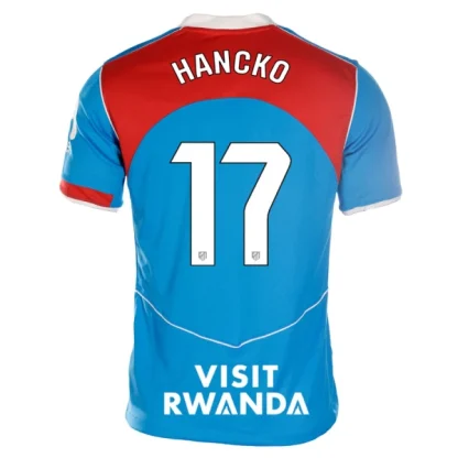 Atlético Madrid Herr Tredjetröja 2025/26 Dávid Hancko 17 Kortärmad Fotbollströja