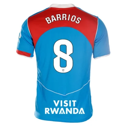 Atlético Madrid Herr Tredjetröja 2025/26 Pablo Barrios 8 Kortärmad Fotbollströja