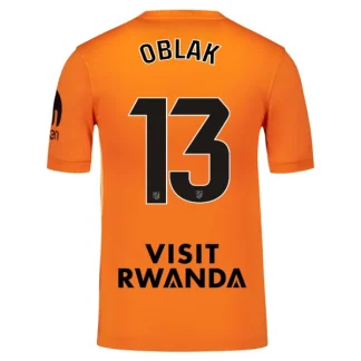 Atlético Madrid Målvaktströja Herr 2025-26 Jan Oblak 13 Orange Kortärmad Fotbollströja