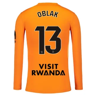 Atlético Madrid Målvaktströja Herr 2025-26 Jan Oblak 13 Orange Långärmad Fotbollströja